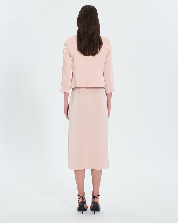 Veste Vickio Veste courte satin&eacute;e nude ZAPA