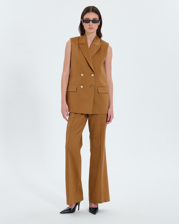 Veste Vaasa Veste sans manches tabac ZAPA