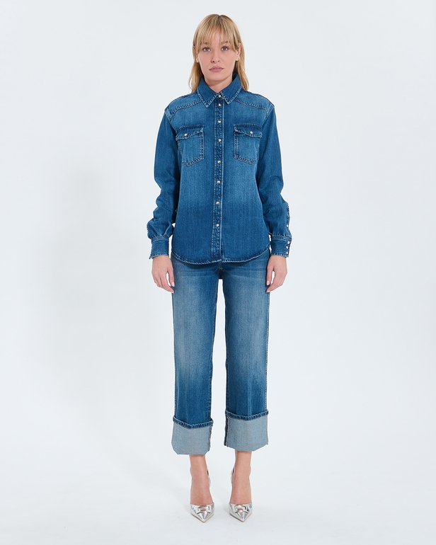Chemise Charlotte Chemise en jean dark blue ZAPA