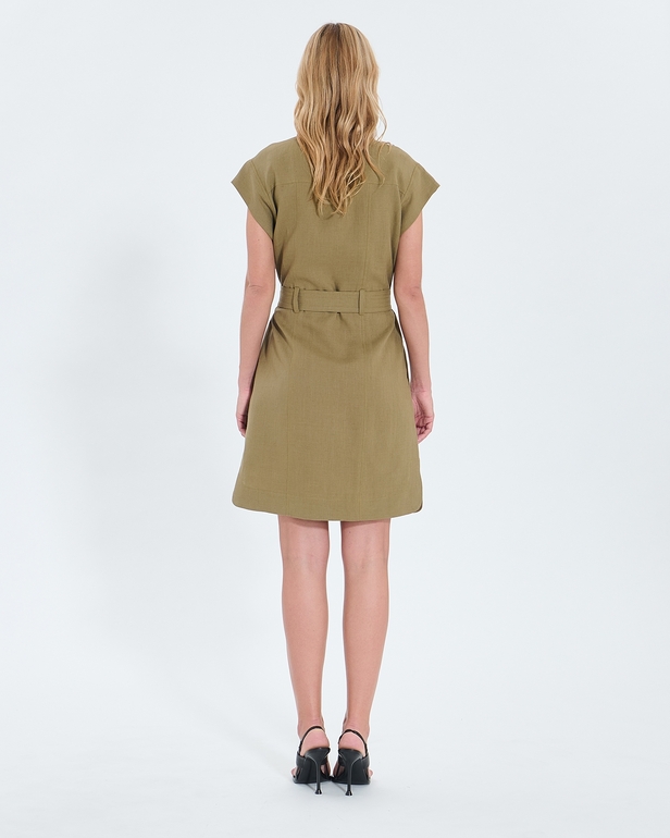 Robe Rosen Robe chemise kaki ZAPA