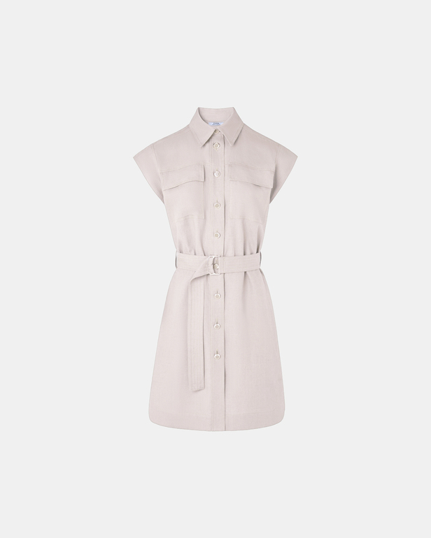 Robe Rosen Robe chemise &eacute;cru ZAPA