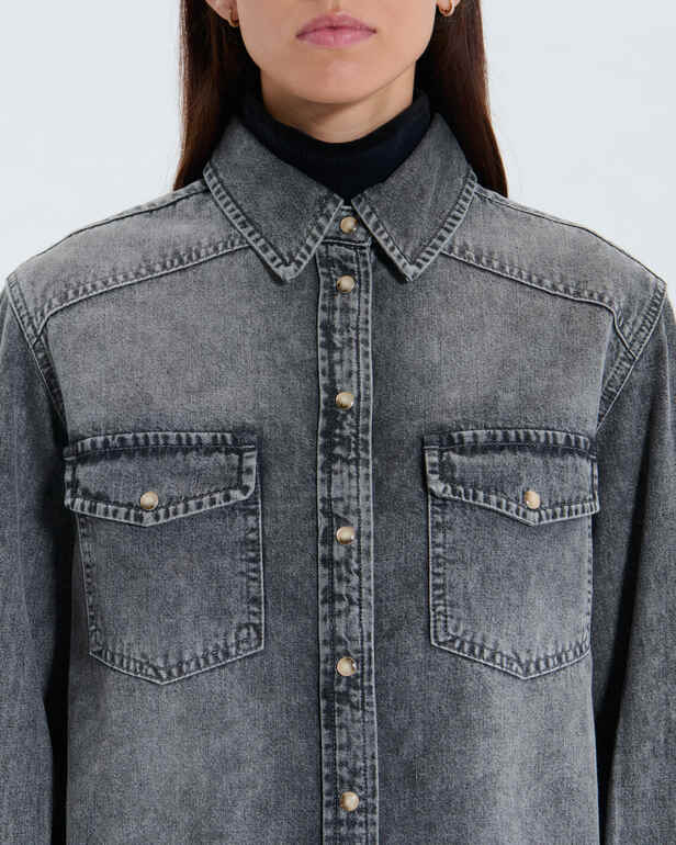Chemise Charlotte Chemise Charlotte noire ZAPA