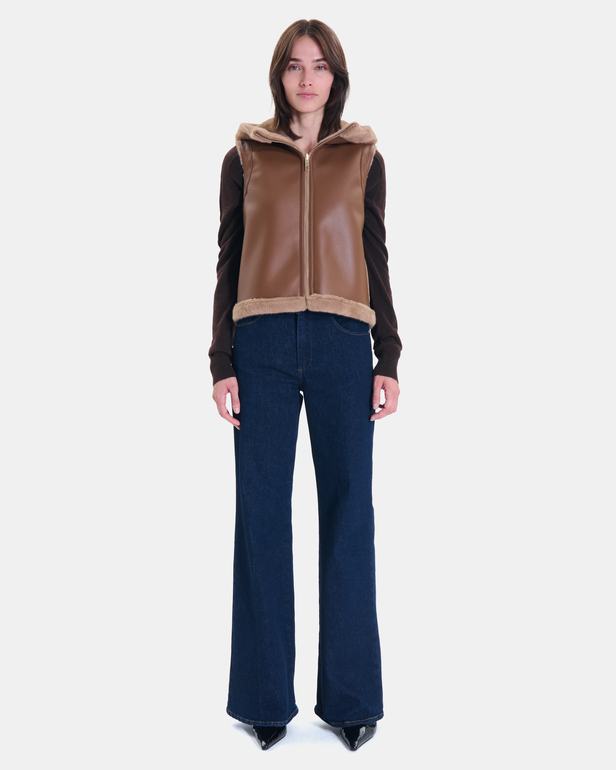 Gilet Gentab Gilet r&eacute;versible camel ZAPA