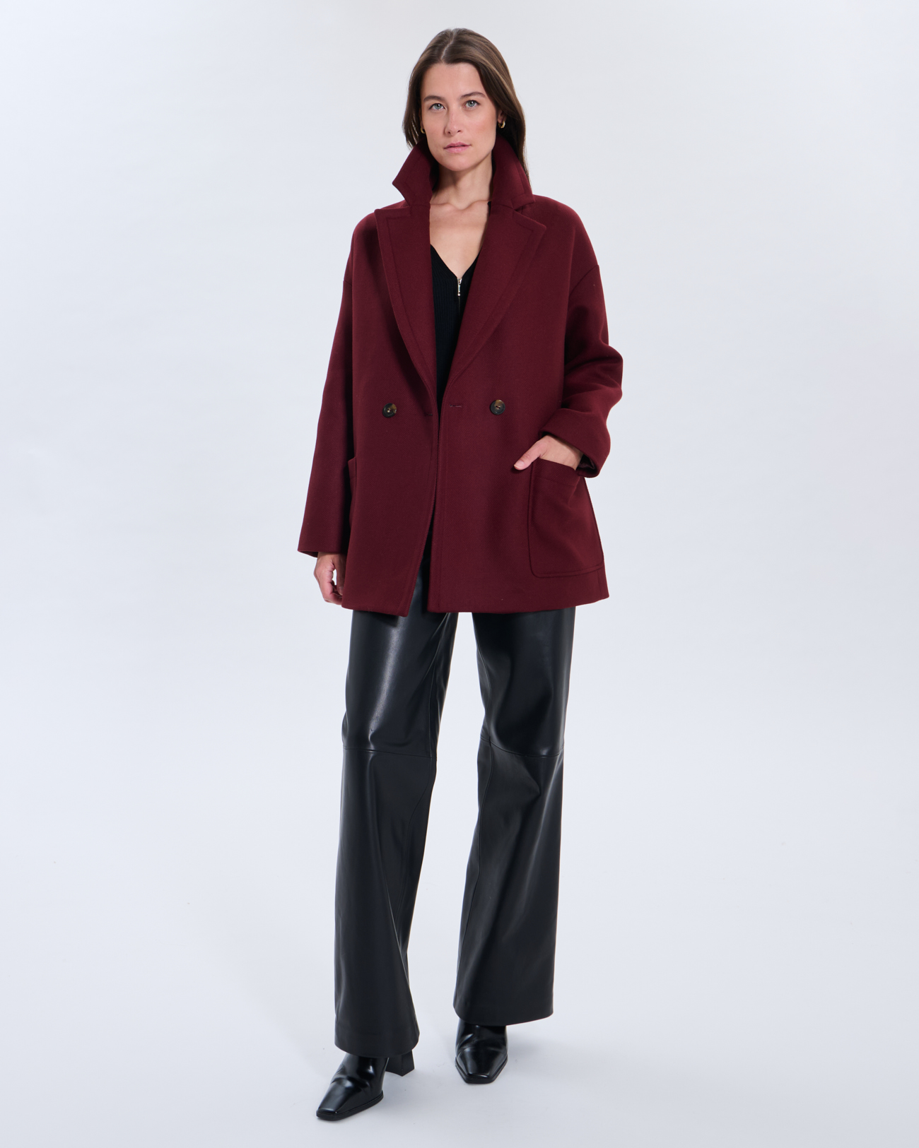 Manteau Mirando Manteau Mirando grenat ZAPA