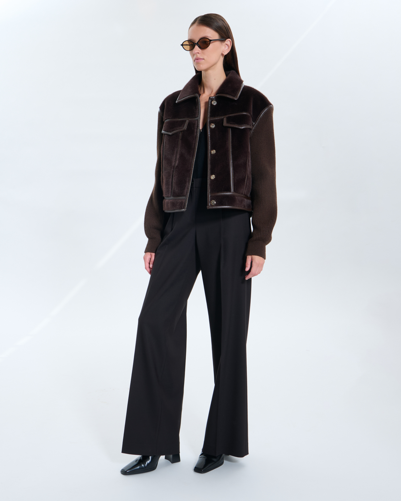 Manteau Majda Manteau Majda chocolat ZAPA