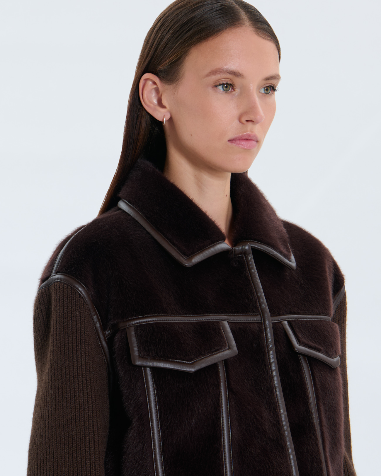 Manteau Majda Manteau Majda chocolat ZAPA