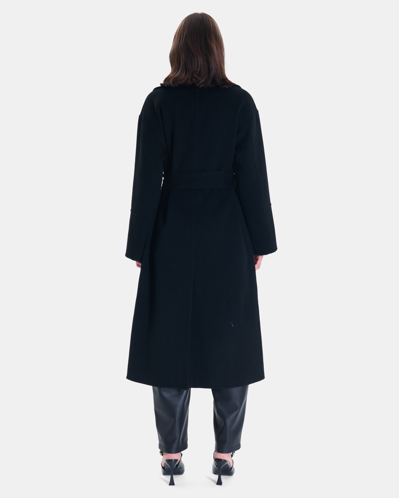 Manteau Mada Manteau long en laine noire ZAPA