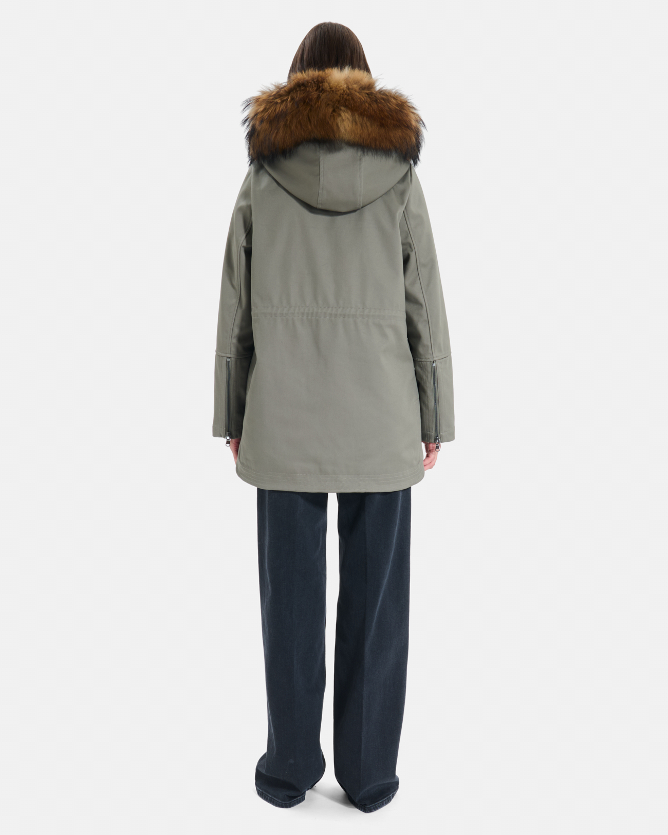 Parka Piria Parka avec col amovible en fourrure v&eacute;ritable ZAPA