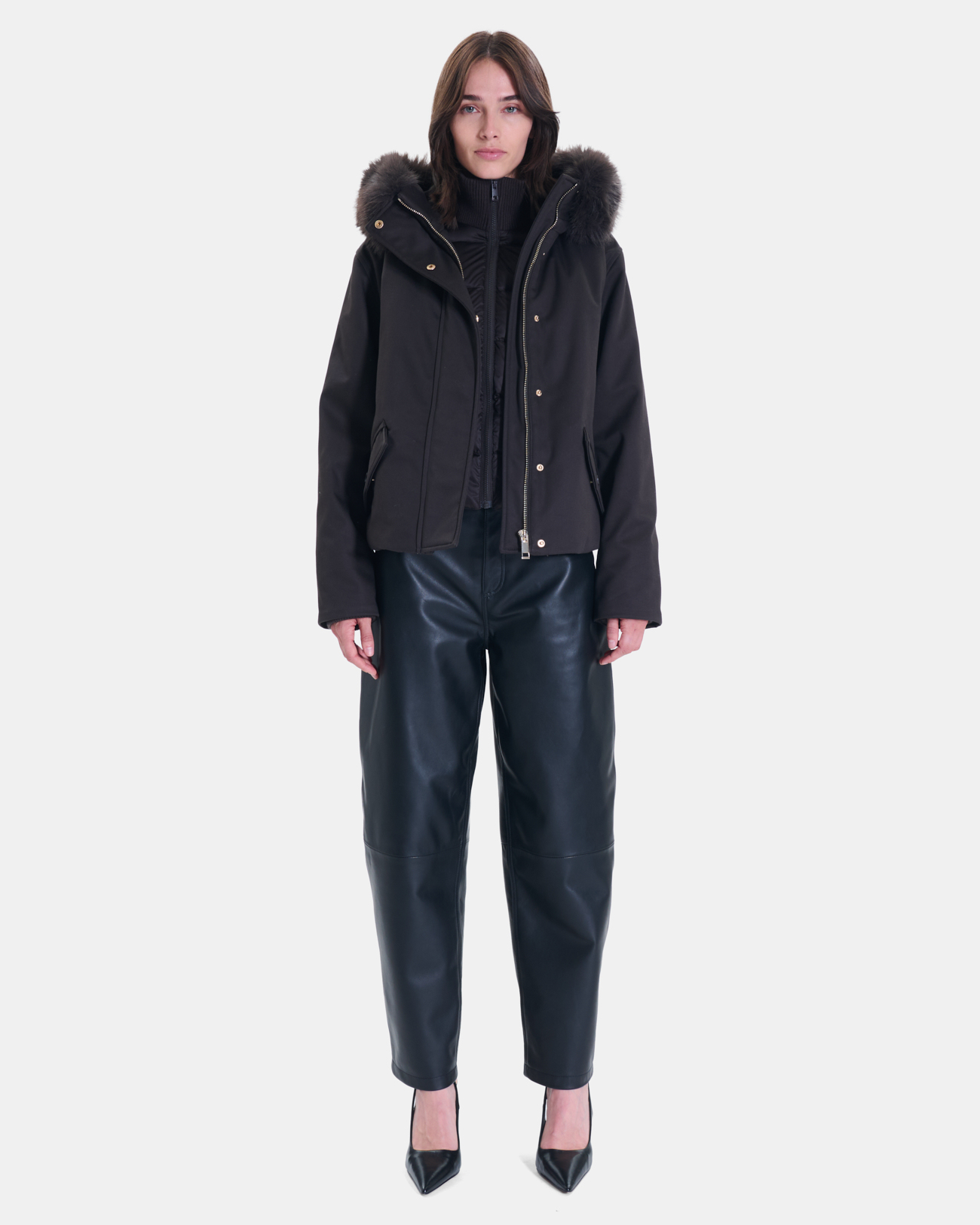 Parka Paia Parka courte chocolat ZAPA