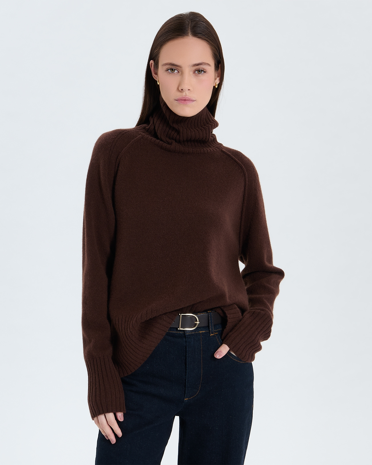 Pull Nefeli Pull Nefeli chocolat en cachemire ZAPA