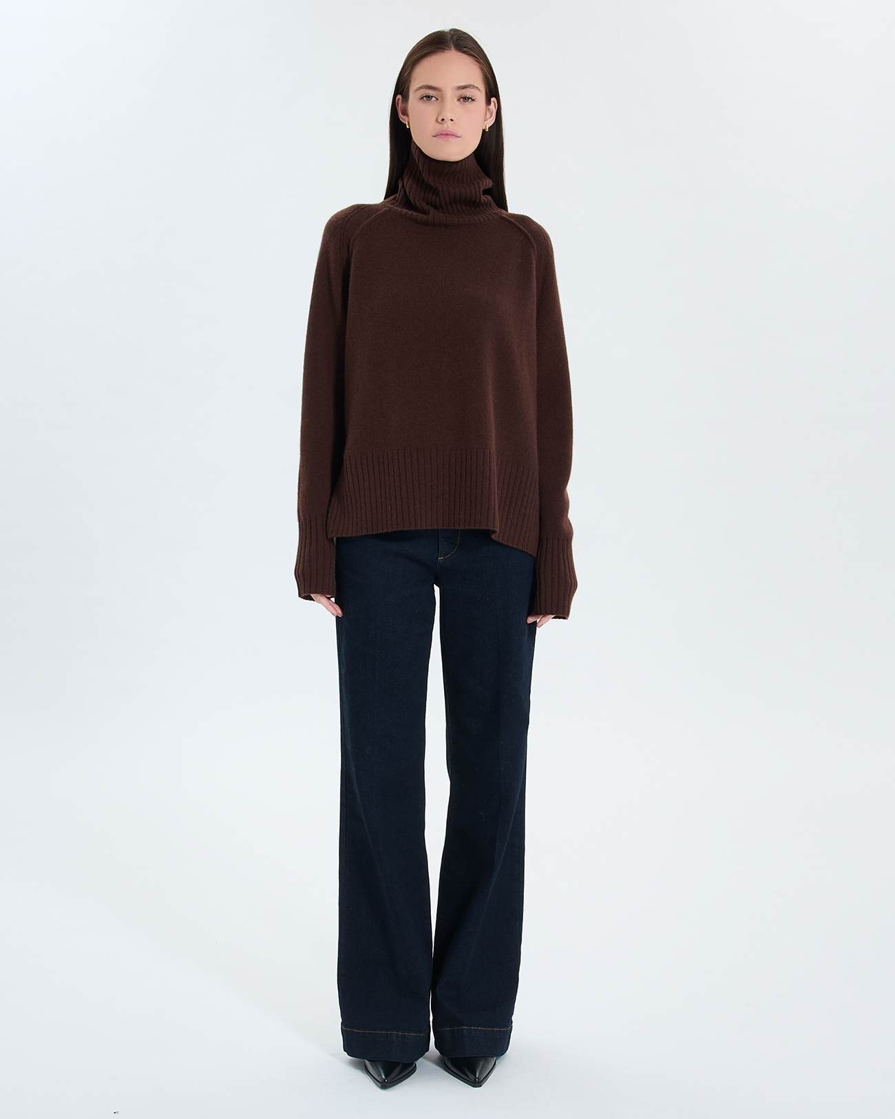 Pull Nefeli Pull Nefeli chocolat en cachemire ZAPA