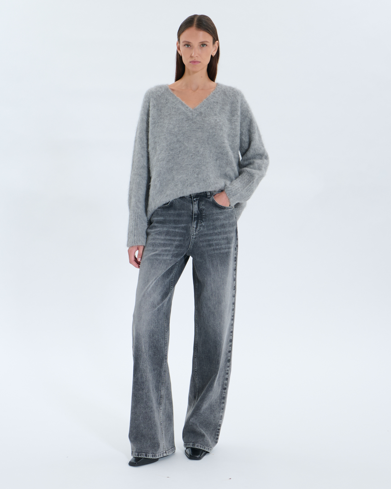 Pull Nuvola Pull Nuvola gris chine ZAPA