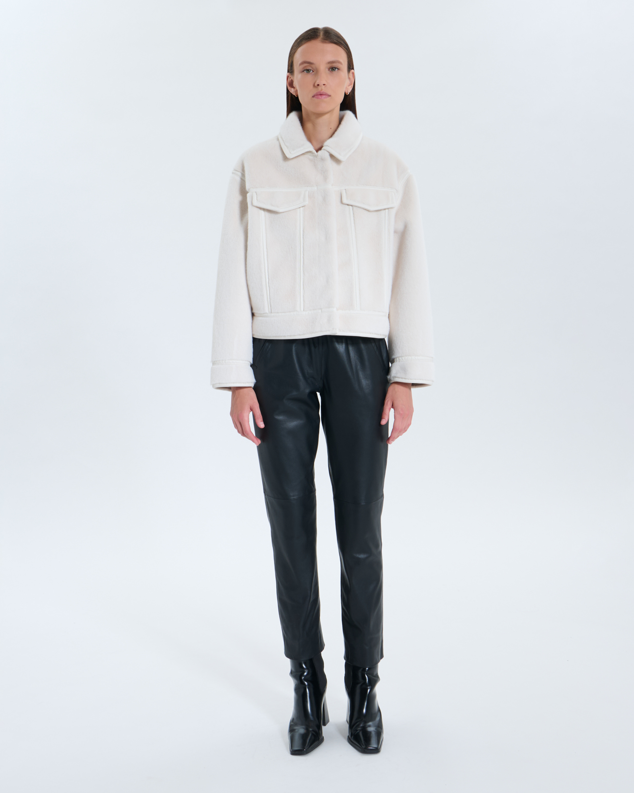 Veste Monge Veste r&eacute;versible &eacute;crue ZAPA