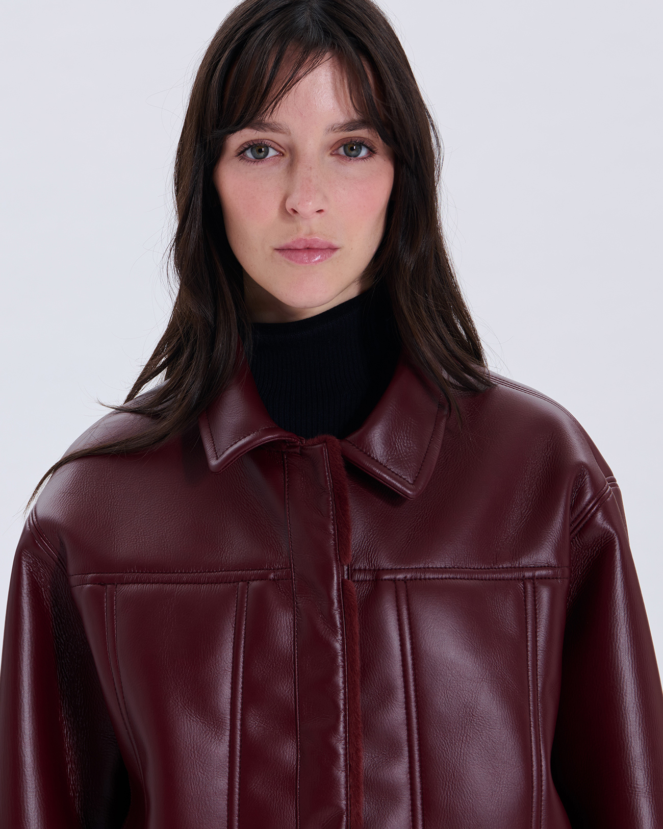 Veste Monge Veste r&eacute;versible grenat ZAPA
