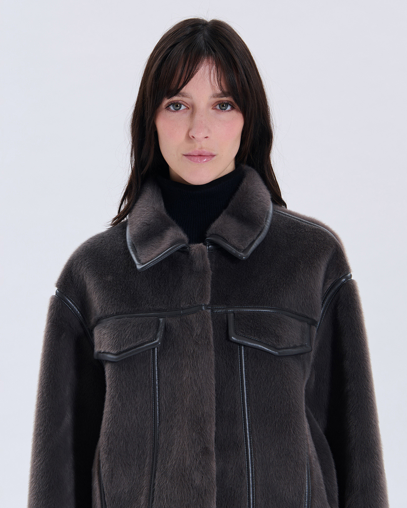 Veste Monge Veste r&eacute;versible grise ZAPA