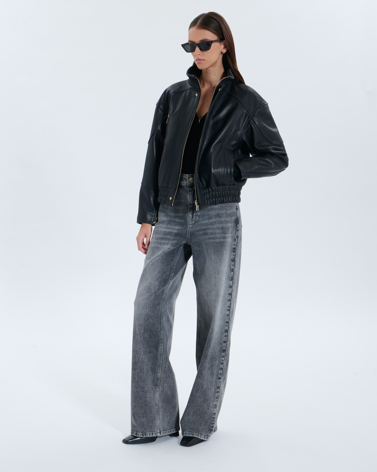 Veste Bryan Veste Bryan noire en cuir ZAPA