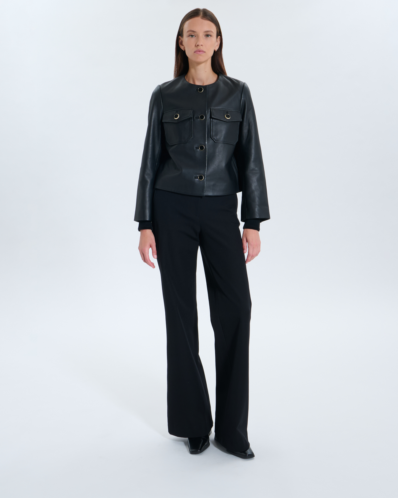 Veste Volia Veste Volia noire en cuir ZAPA