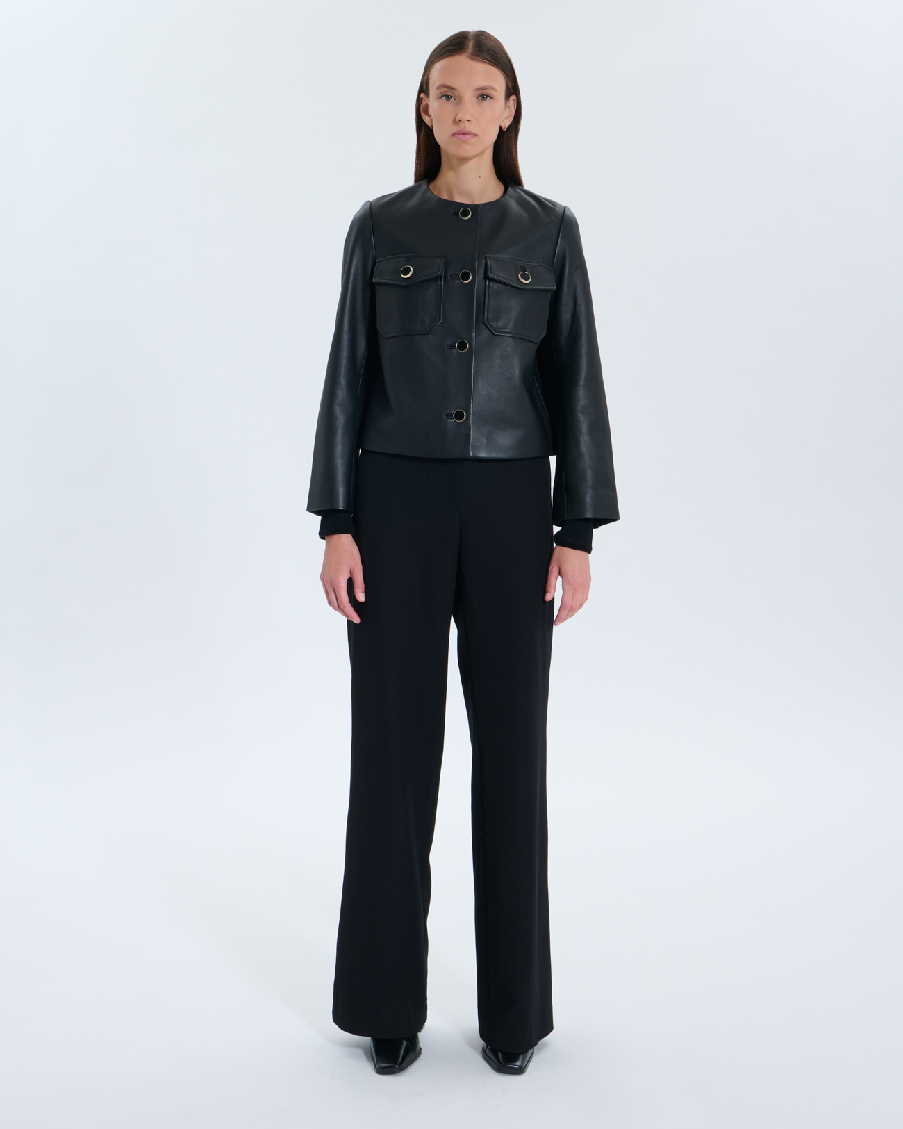 Veste Volia Veste Volia noire en cuir ZAPA