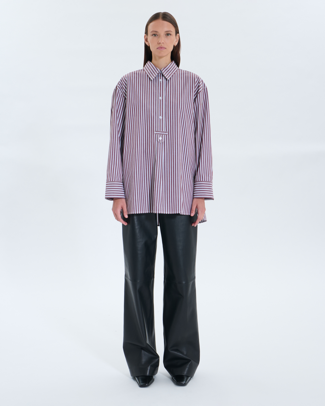 Chemise Casablanca Chemise Casablanca grenat ZAPA