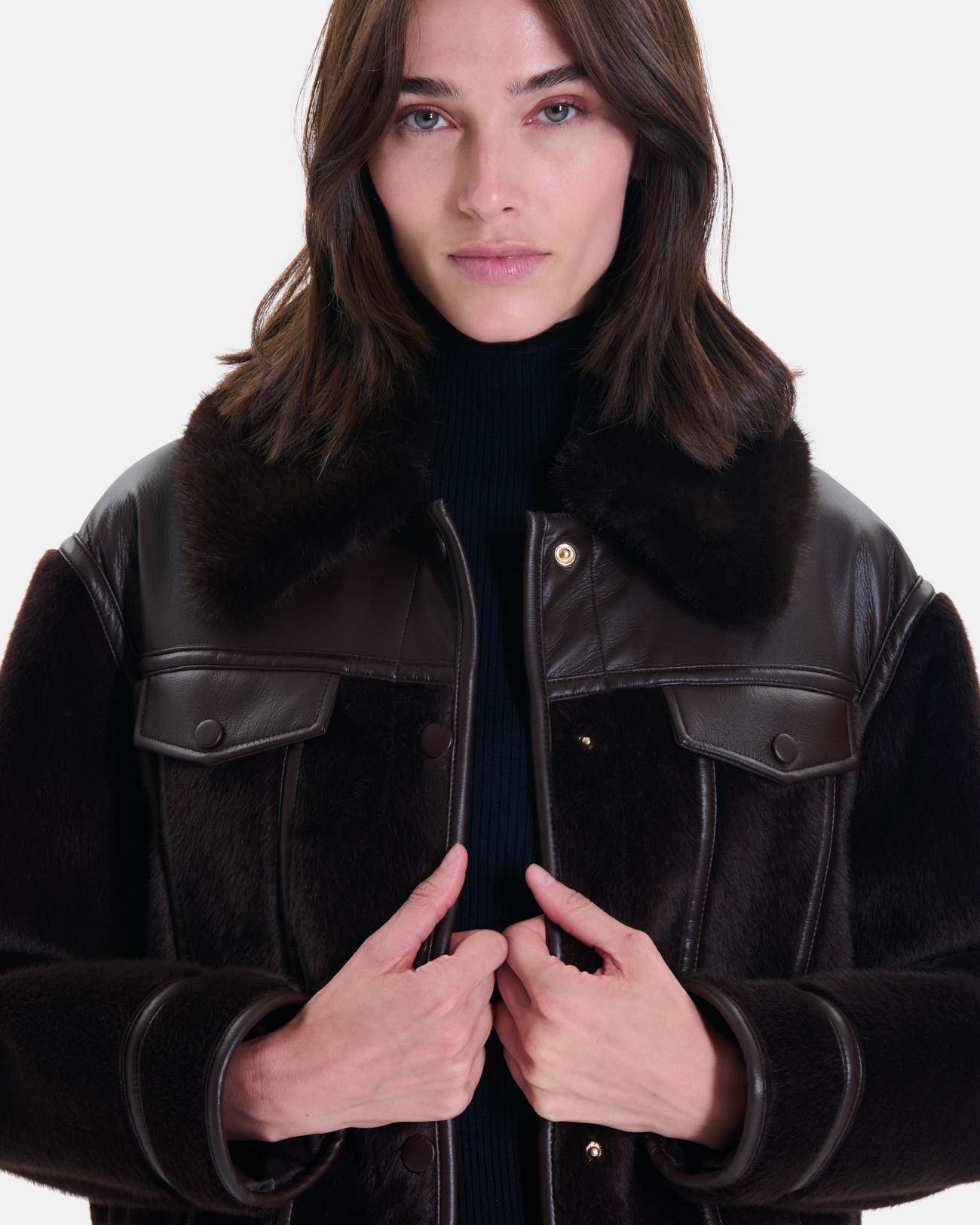 Manteau Manzie Manteau Manzie chocolat ZAPA