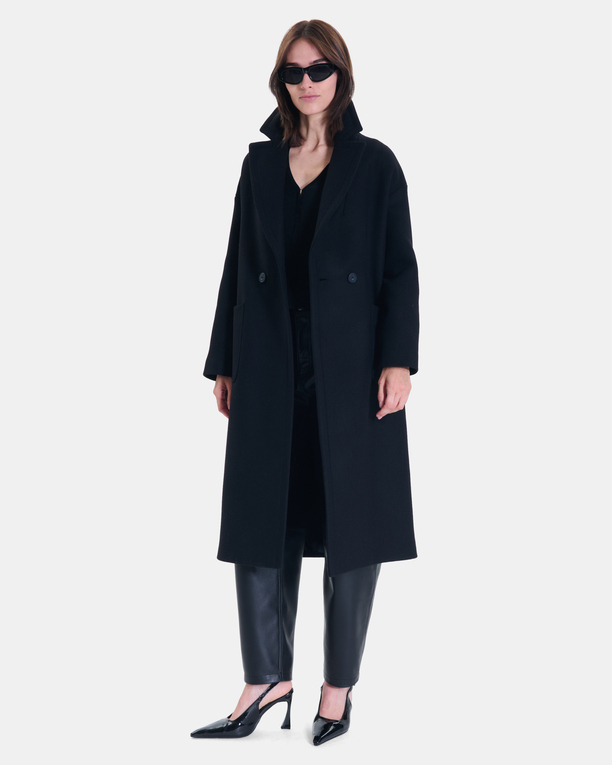 Manteau Miranda Manteau long en laine mélangée noir ZAPA