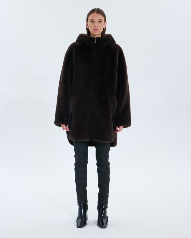Manteau Macey Manteau Macey chocolat ZAPA