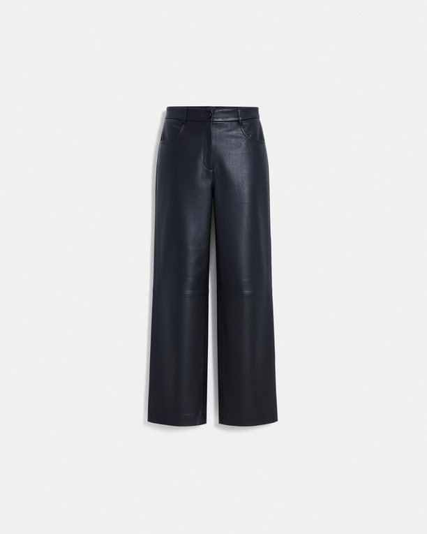 Pantalon Priscille Pantalon Priscille noir en cuir ZAPA