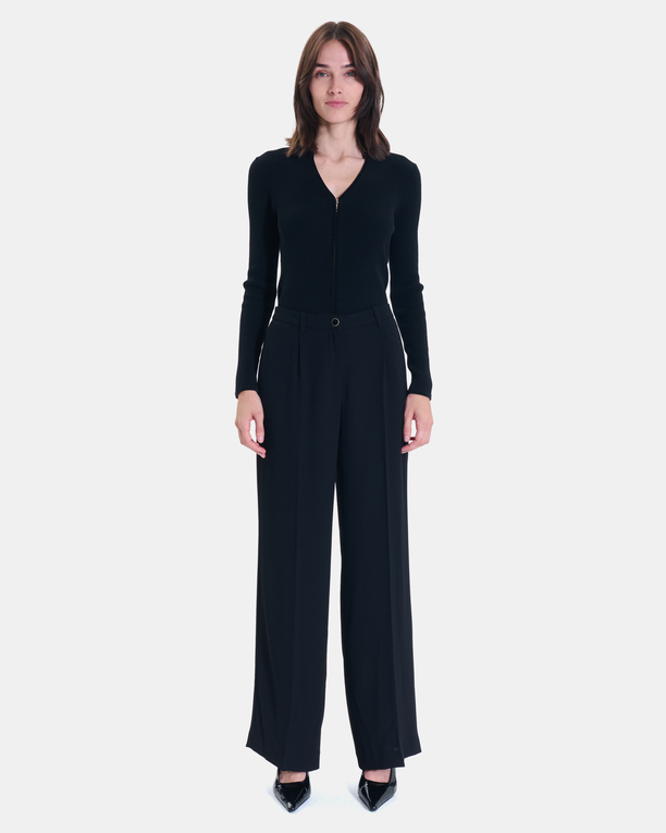 Pantalon Pleyel Pantalon fluide noir ZAPA