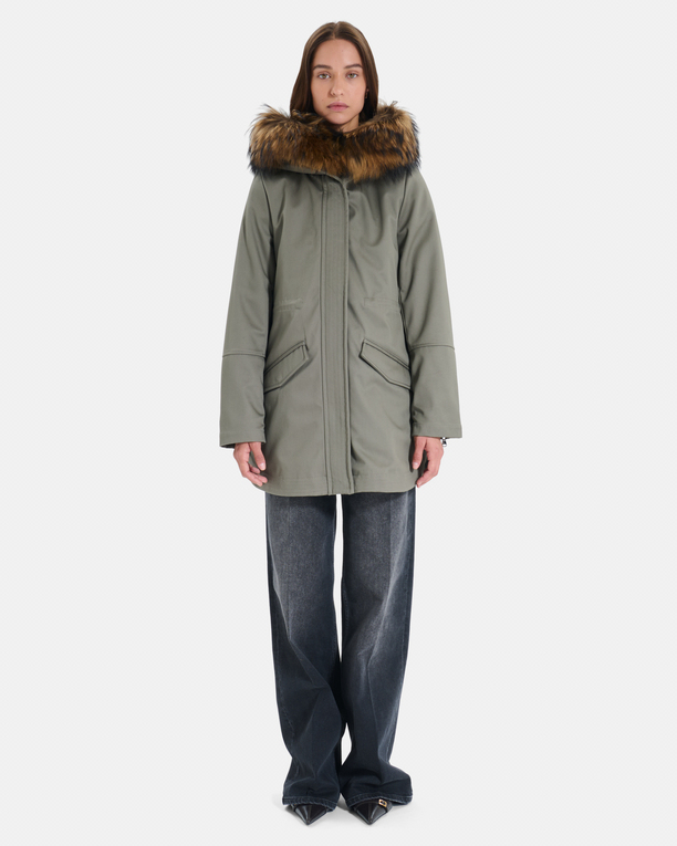 Parka Piria Parka avec col amovible en fourrure véritable ZAPA
