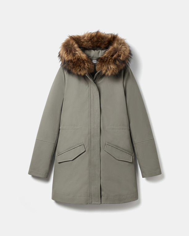 Parka Piria Parka avec col amovible en fourrure véritable ZAPA