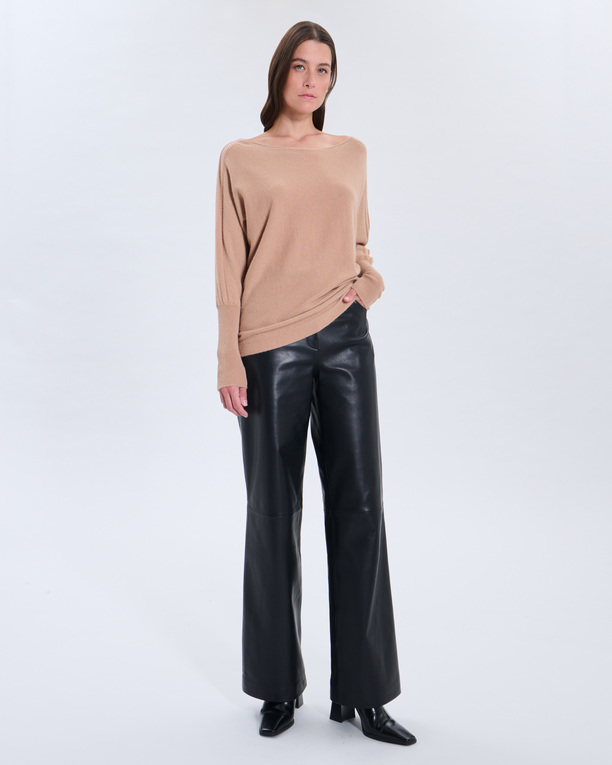 Pull Penseeboat Pull Penseeboat camel en cachemire ZAPA