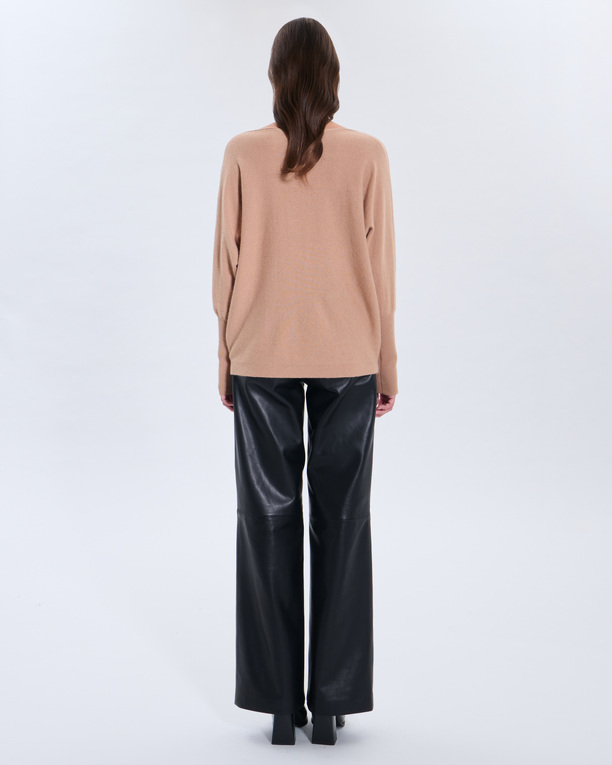 Pull Penseeboat Pull Penseeboat camel en cachemire ZAPA