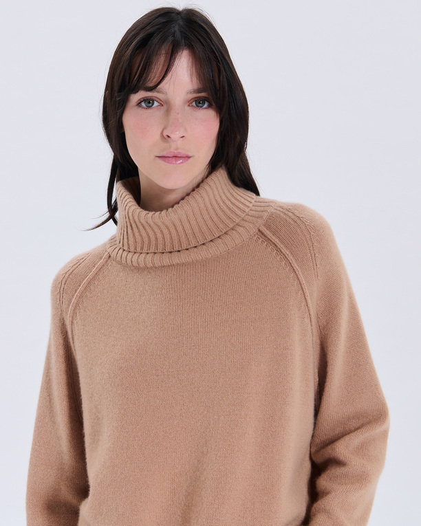 Pull Nefeli Pull Nefeli camel en cachemire ZAPA