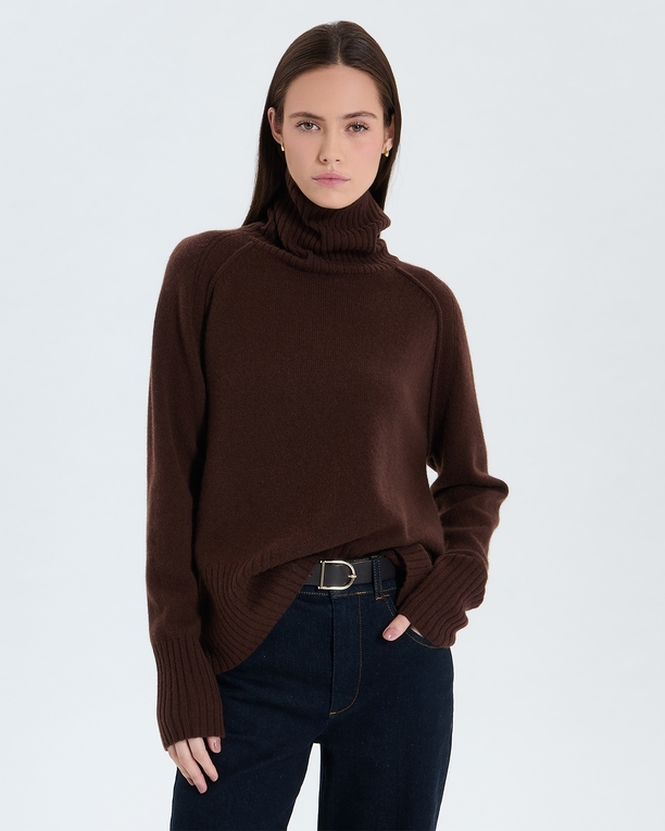 Pull Nefeli Pull Nefeli chocolat en cachemire ZAPA