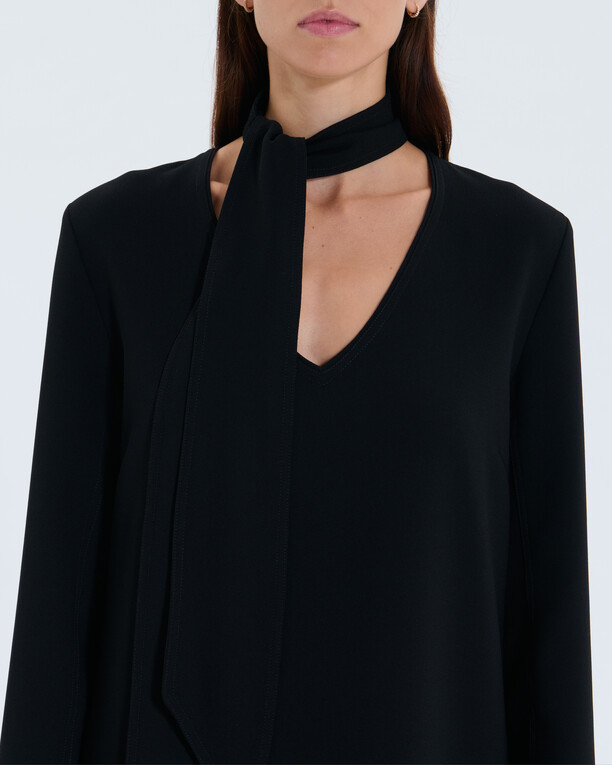 Robe Rissa Robe Rissa noire ZAPA