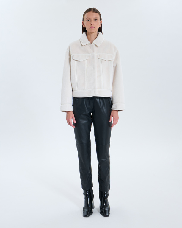 Veste Monge Veste réversible écrue ZAPA