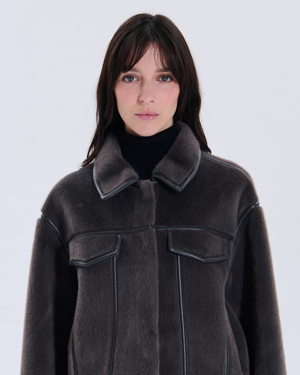 Veste Monge Veste réversible grise ZAPA