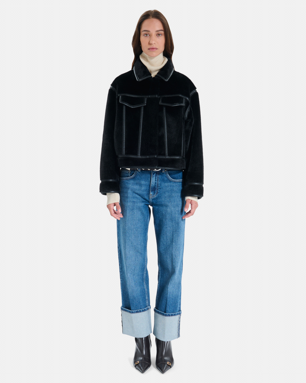 Veste Monge Veste réversible noire ZAPA