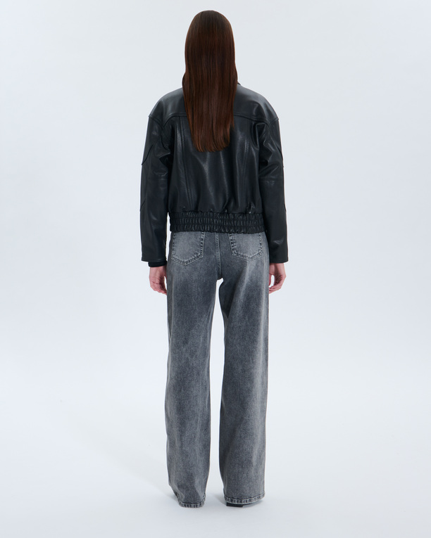 Veste Bryan Veste Bryan noire en cuir ZAPA