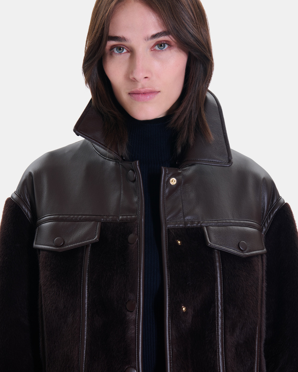 Manteau Manzie Manteau Manzie chocolat ZAPA