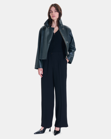 Pantalon pleyel pantalon fluide noir zapa