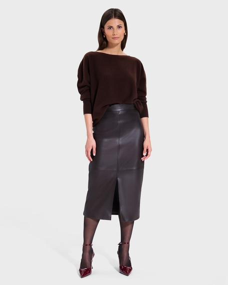 Pull penseeboat pull penseeboat chocolat en cachemire zapa