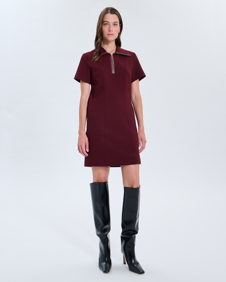 Robe rinda robe rinda grenat zapa