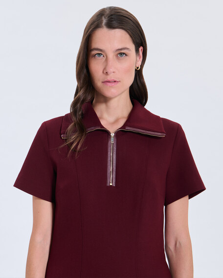 Robe rinda robe rinda grenat zapa