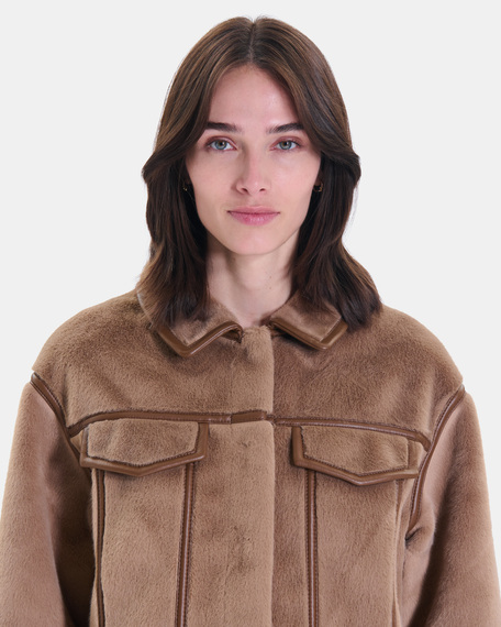 Veste monge veste r&eacute;versible camel zapa