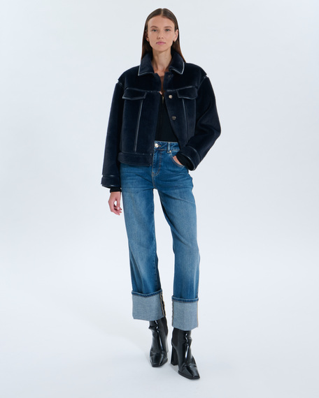 Veste monge veste r&eacute;versible marine zapa