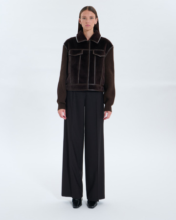 Manteau Majda Manteau Majda chocolat ZAPA