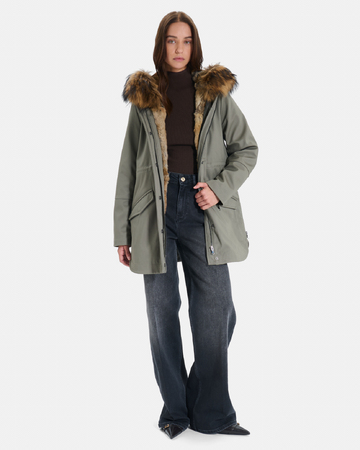 Parka Piria Parka avec col amovible en fourrure véritable ZAPA