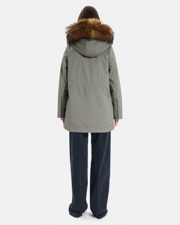 Parka Piria Parka avec col amovible en fourrure véritable ZAPA