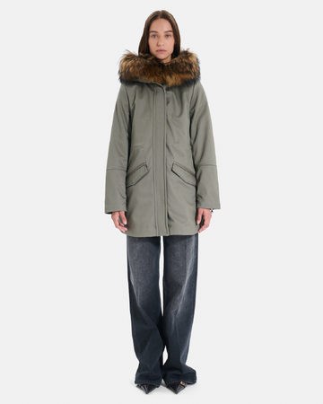 Parka Piria Parka avec col amovible en fourrure véritable ZAPA